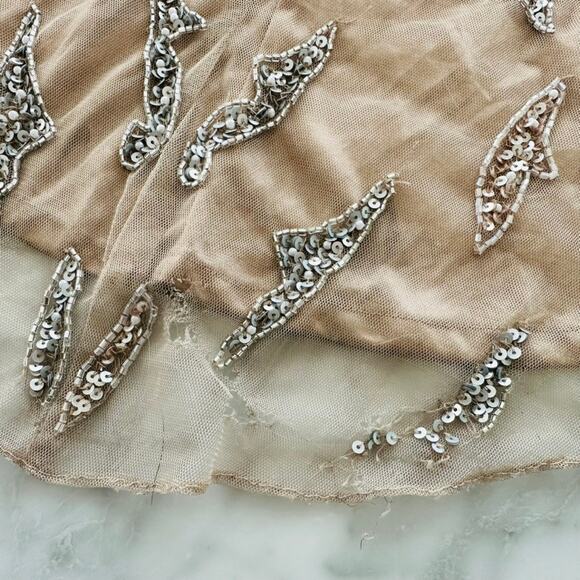 Mac Duggal #5124 Mocha Sequin Full Maxi Dress Size 4 NEW Wedding Party Prom - Picture 12 of 16